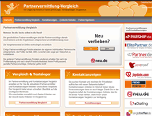 Tablet Screenshot of partnervermittlung-vergleich.com